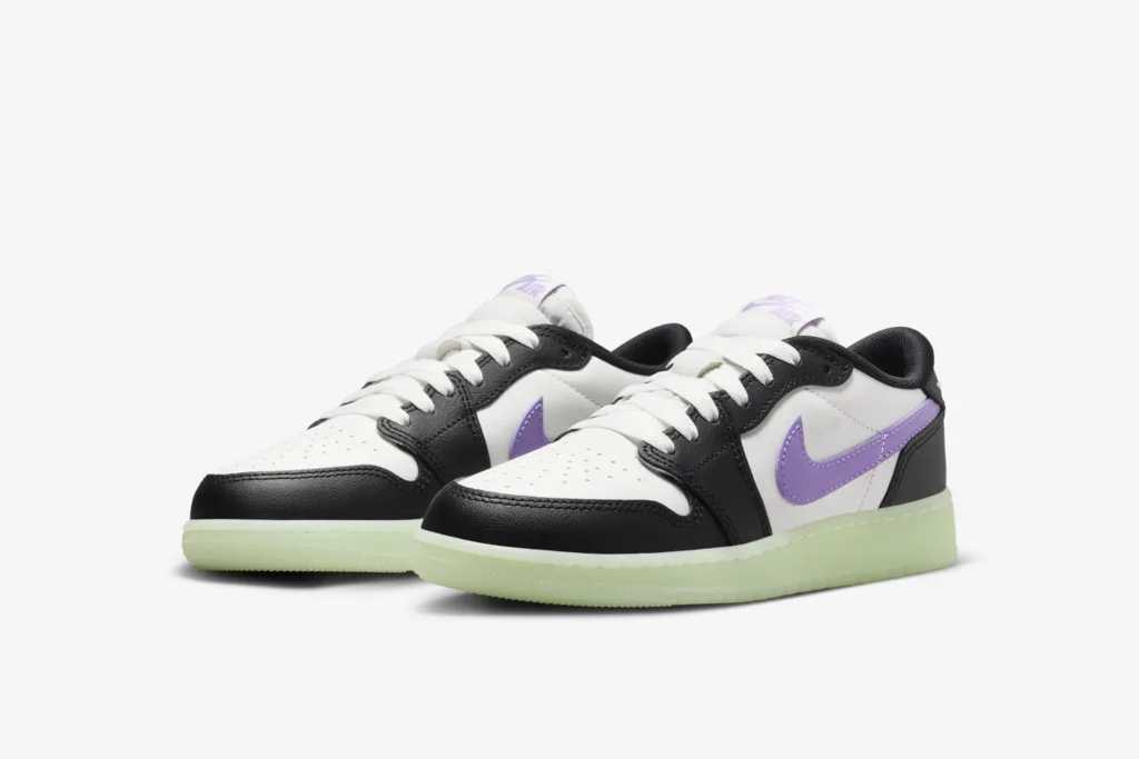 HF0410-001 Nike GS Air Jordan 1 Low OG Black Raspberry (Men's)