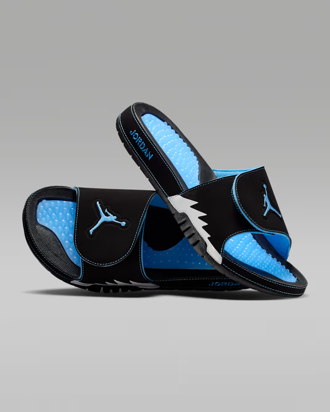 555501-004 Nike Jordan Hydro 5 Retro Slide Black White University Blue (Men's)
