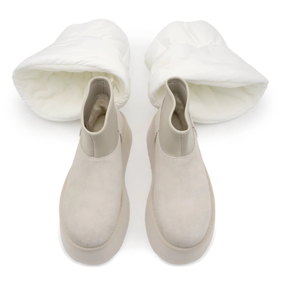 1158275-WCRM UGG Women's Classic Mini Dipper Puffer White Ceramic (Women's)