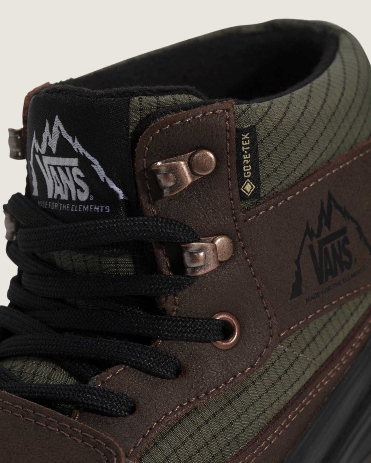 VN000DAYF87 Vans Mt.Edition Mid GORE-TEX Insulated Dark Green Dark Brown (Men's)