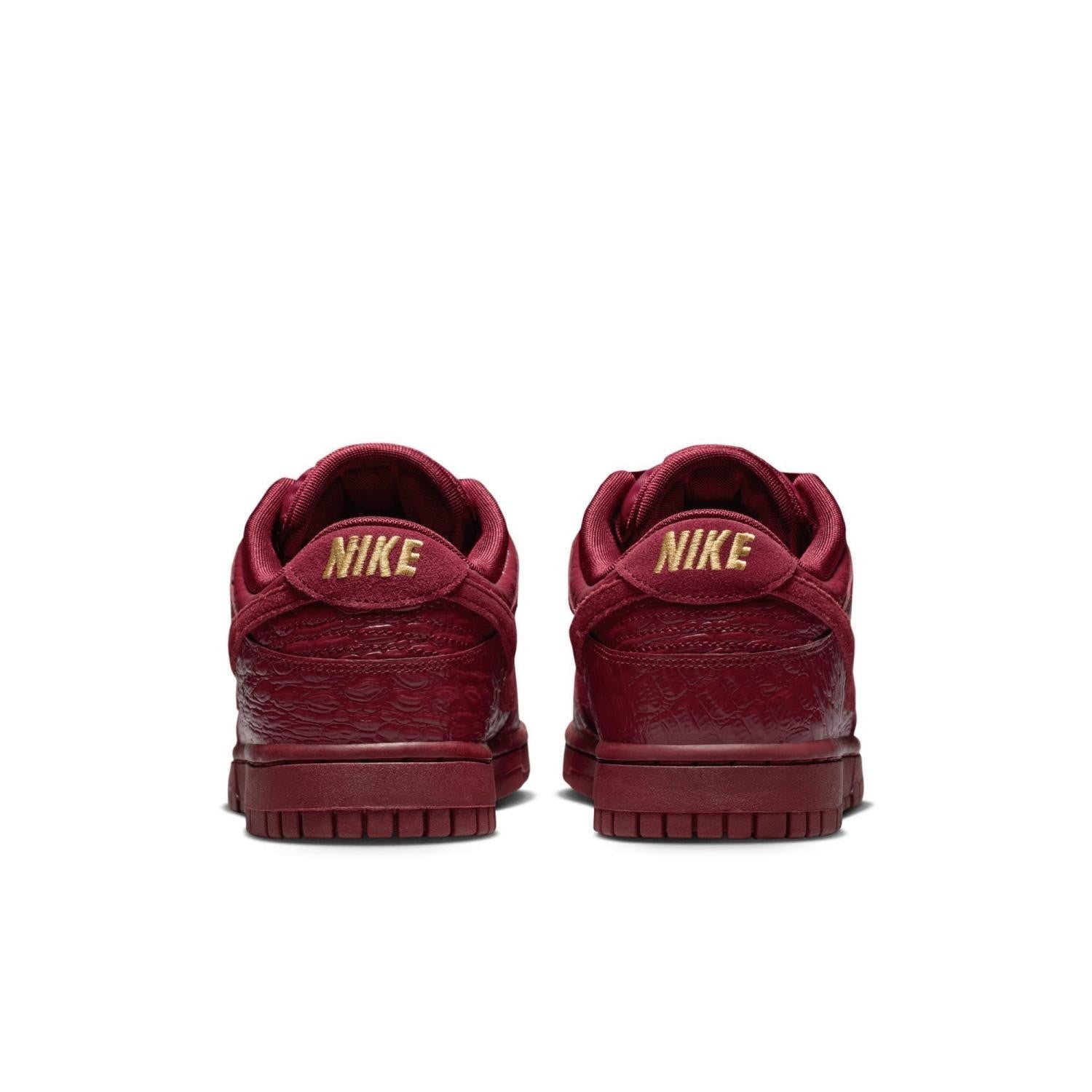 HV4388-600 Nike Dunk Low Crocodile Team Red (Women's)