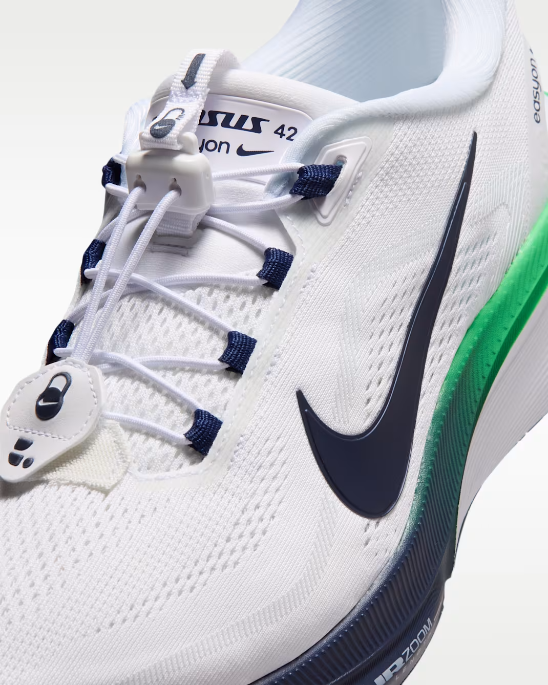 IM4110-100 Nike Pegasus 42 EasyOn "White/Green Spark" (Men's)