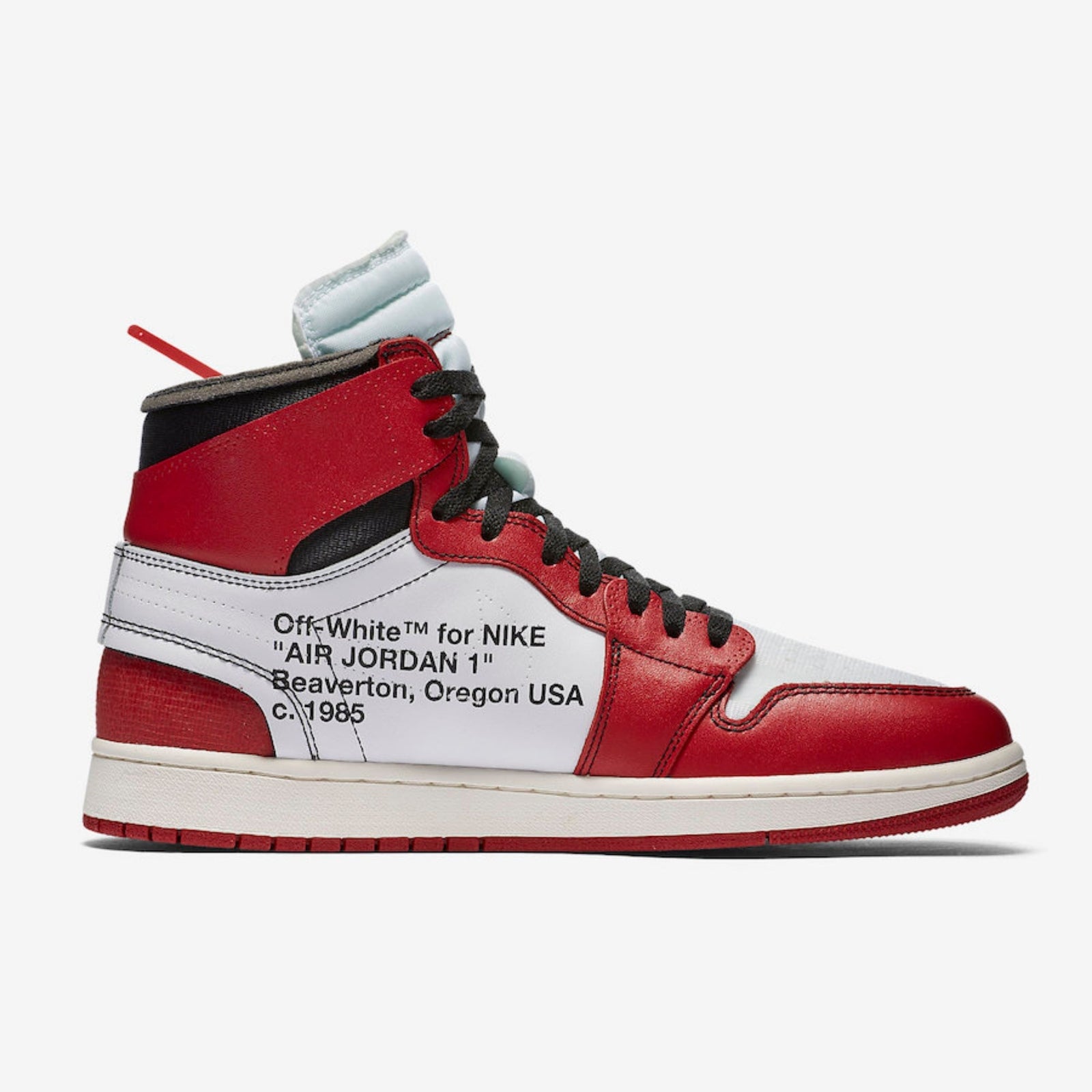 AA3834-101 Off-White Ã Nike Air Jordan 1 Retro High The Ten Chicago (Men's)
