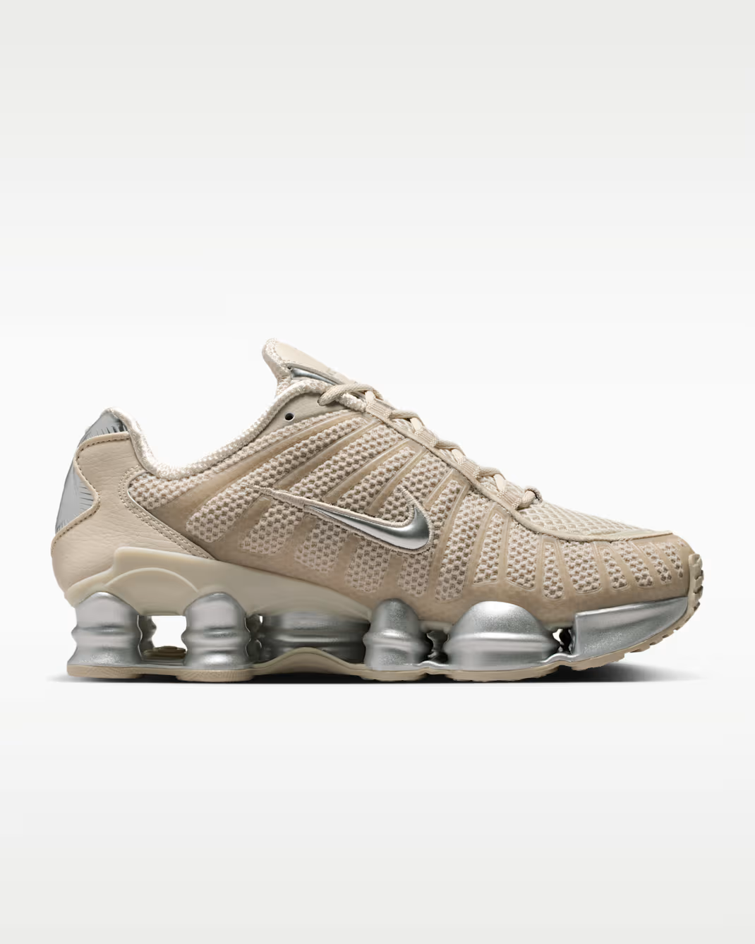 IH2559-200 Nike Shox TL Cream II Black Metallic Silver (Women's)