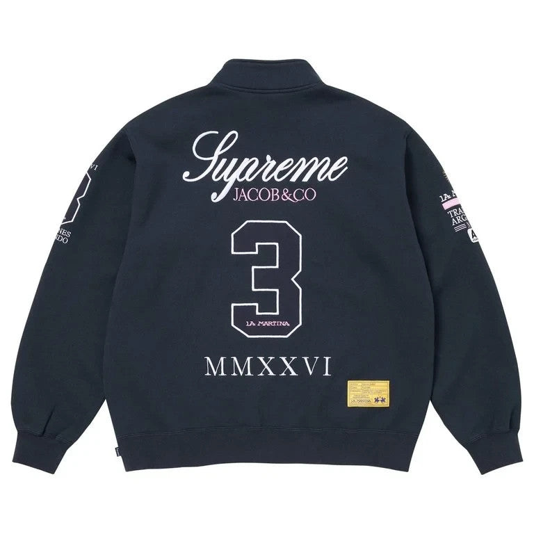Supreme x La Martina Zip Up Sweatshirt Navy