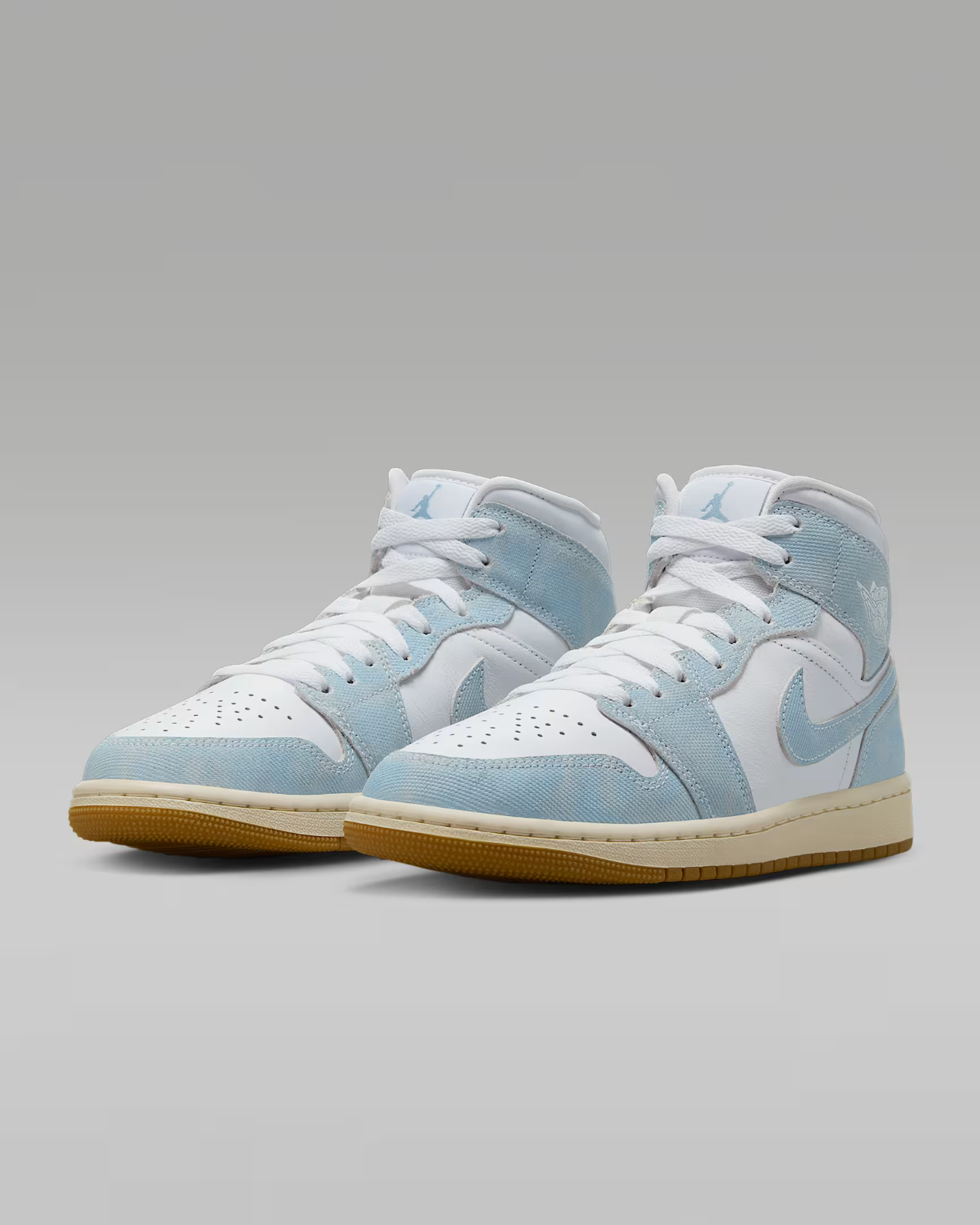 HQ2005-100 Nike  Air Jordan 1 Mid Denim Gum (Women's)