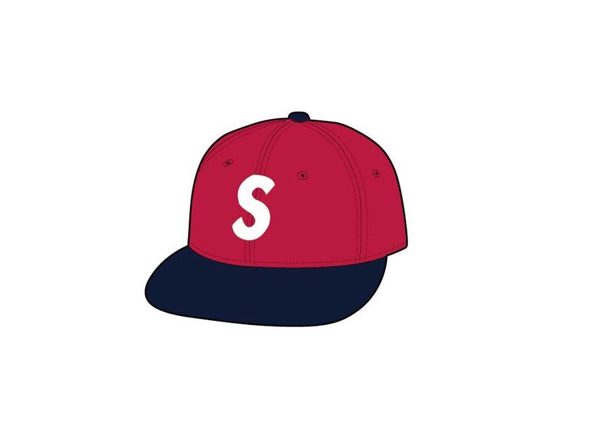 Supreme 2-Tone S Logo 6-Panel Red