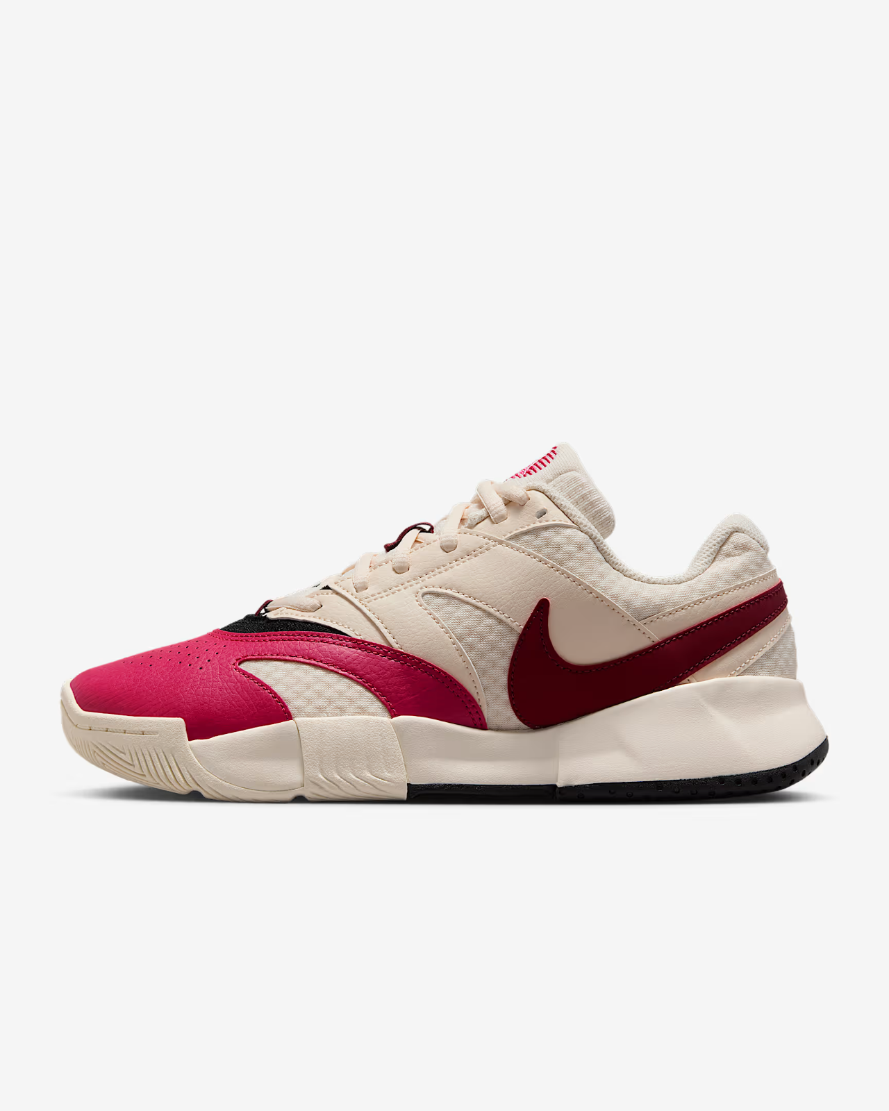 FD6575-103 Nike  Court Lite 4 Pale Ivory Sail Black Team Red (Women's)