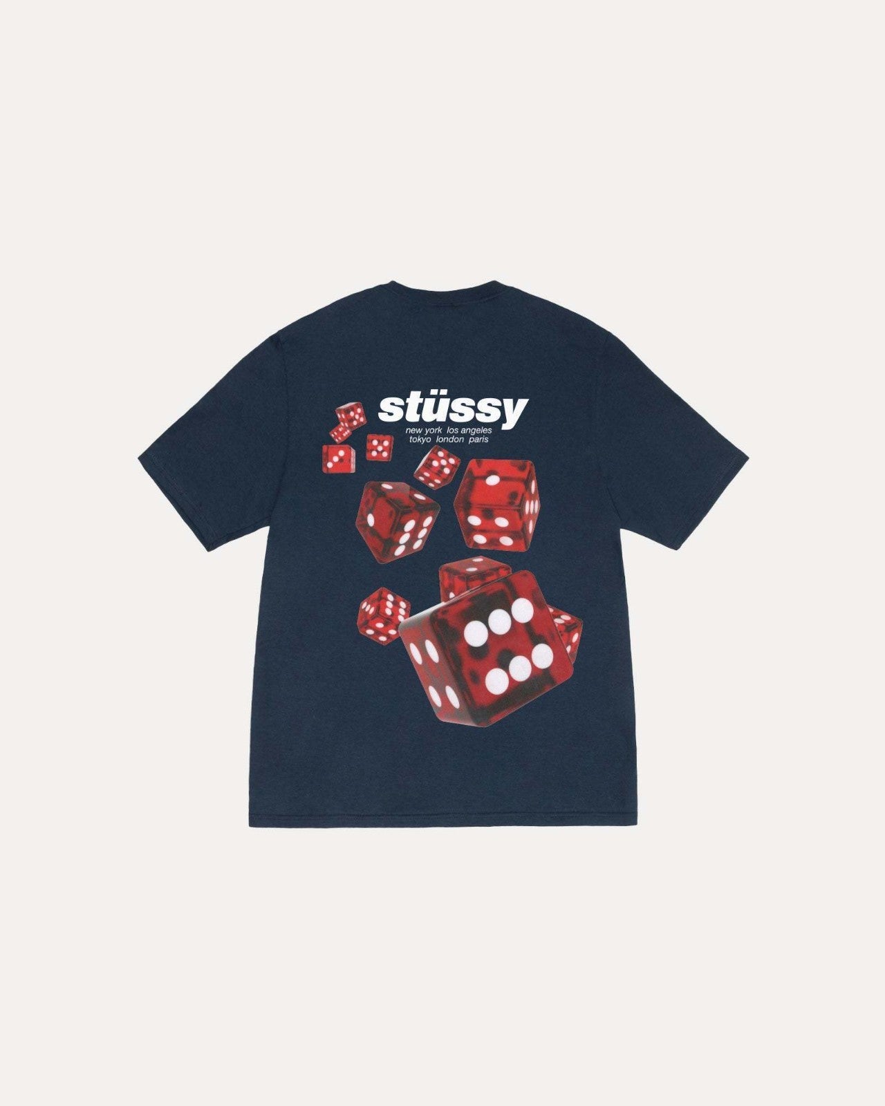 Stussy Rollers Tee Navy