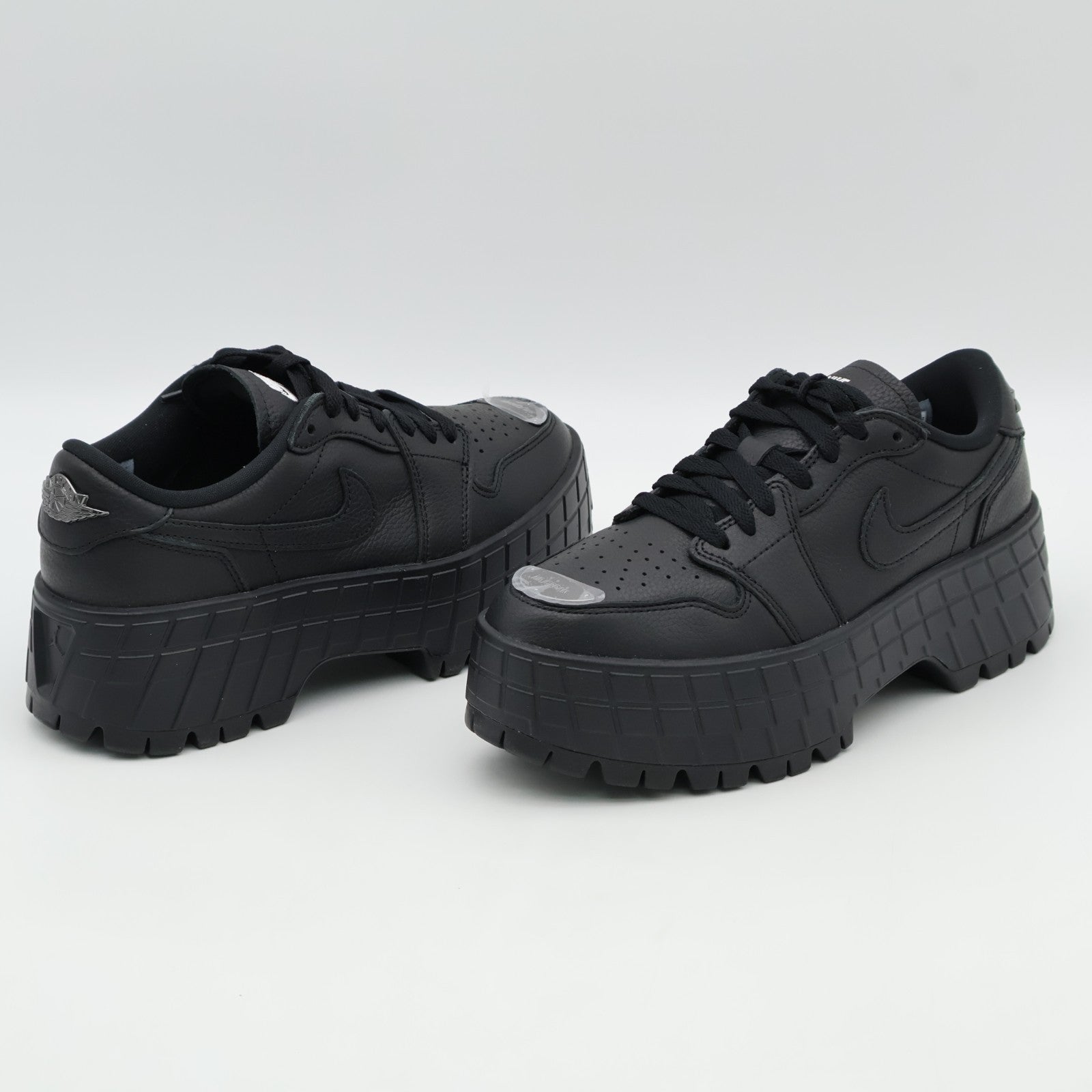 HF3184-001 Nike Air Jordan 1 Brooklyn Low Triple Black (Women's)
