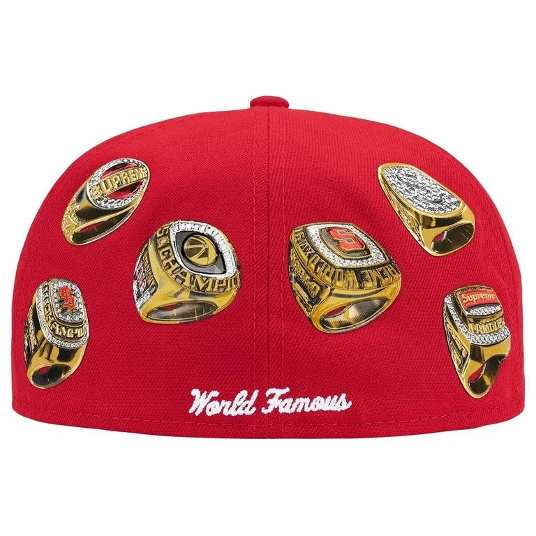 Supreme Rings Box Logo New Era Red