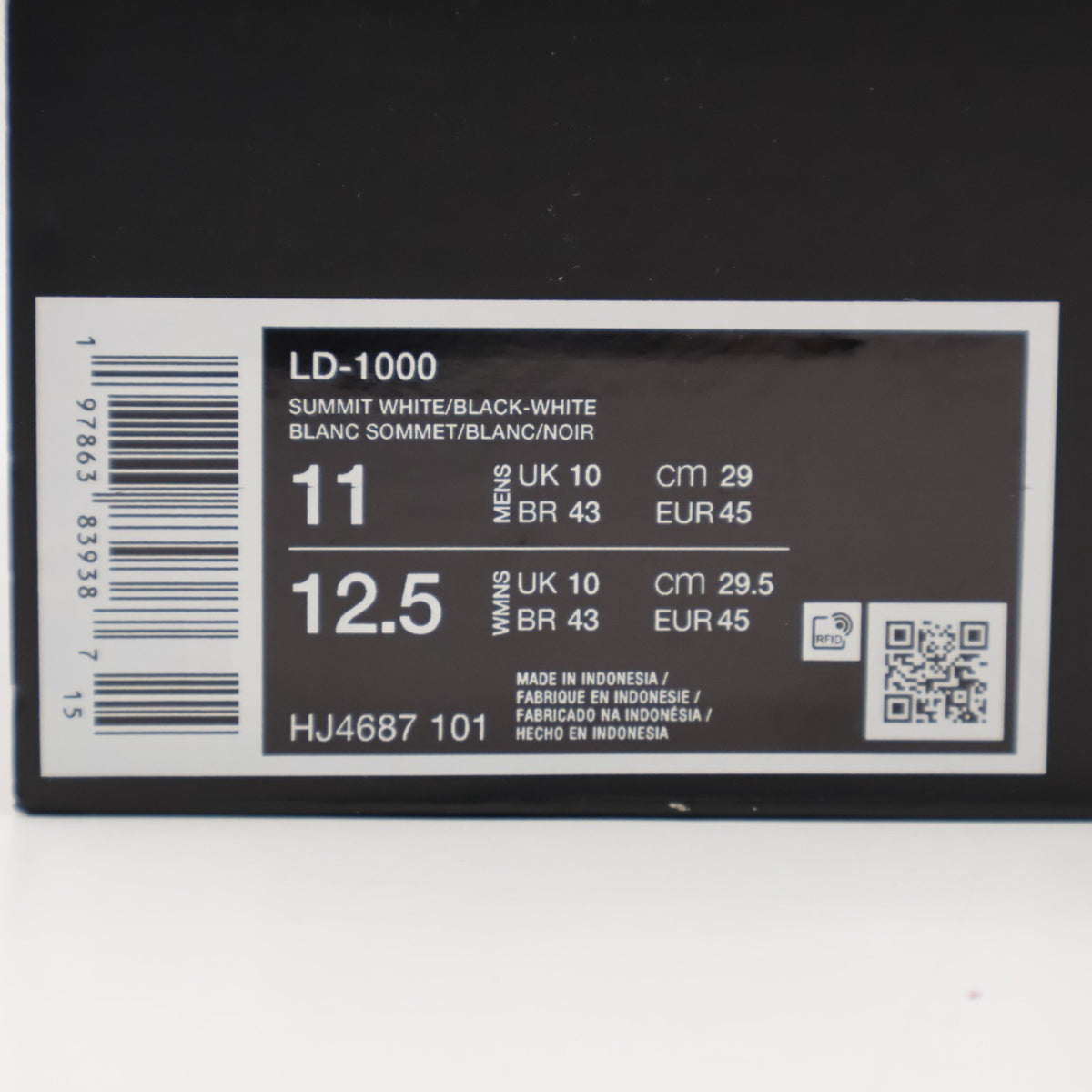 HJ4687-101 Nike LD-1000 Summit White Black White (Men's)