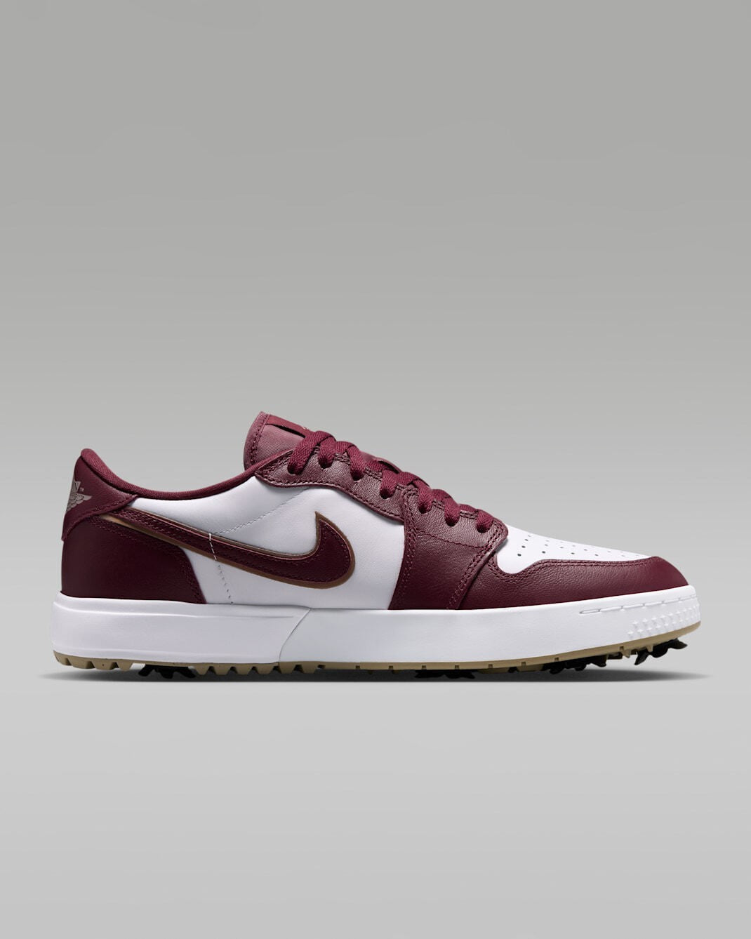 IQ3417-601 Nike Air Jordan 1 Low Golf Spike "Dark Team Red/White" (Men's)