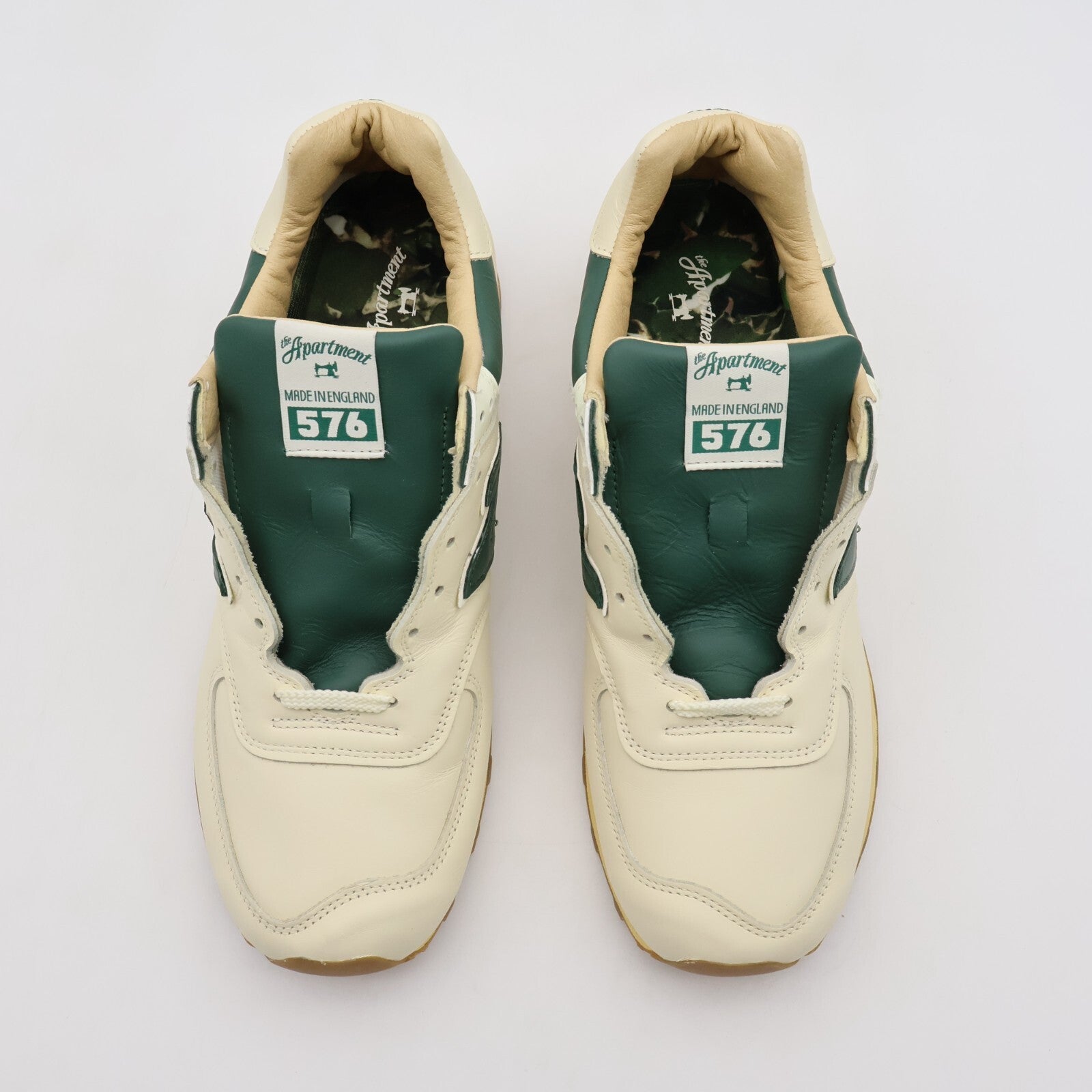 OU576AME the Apartment New Balance 576 Off White Evergreen Sail Ivory (Men's)