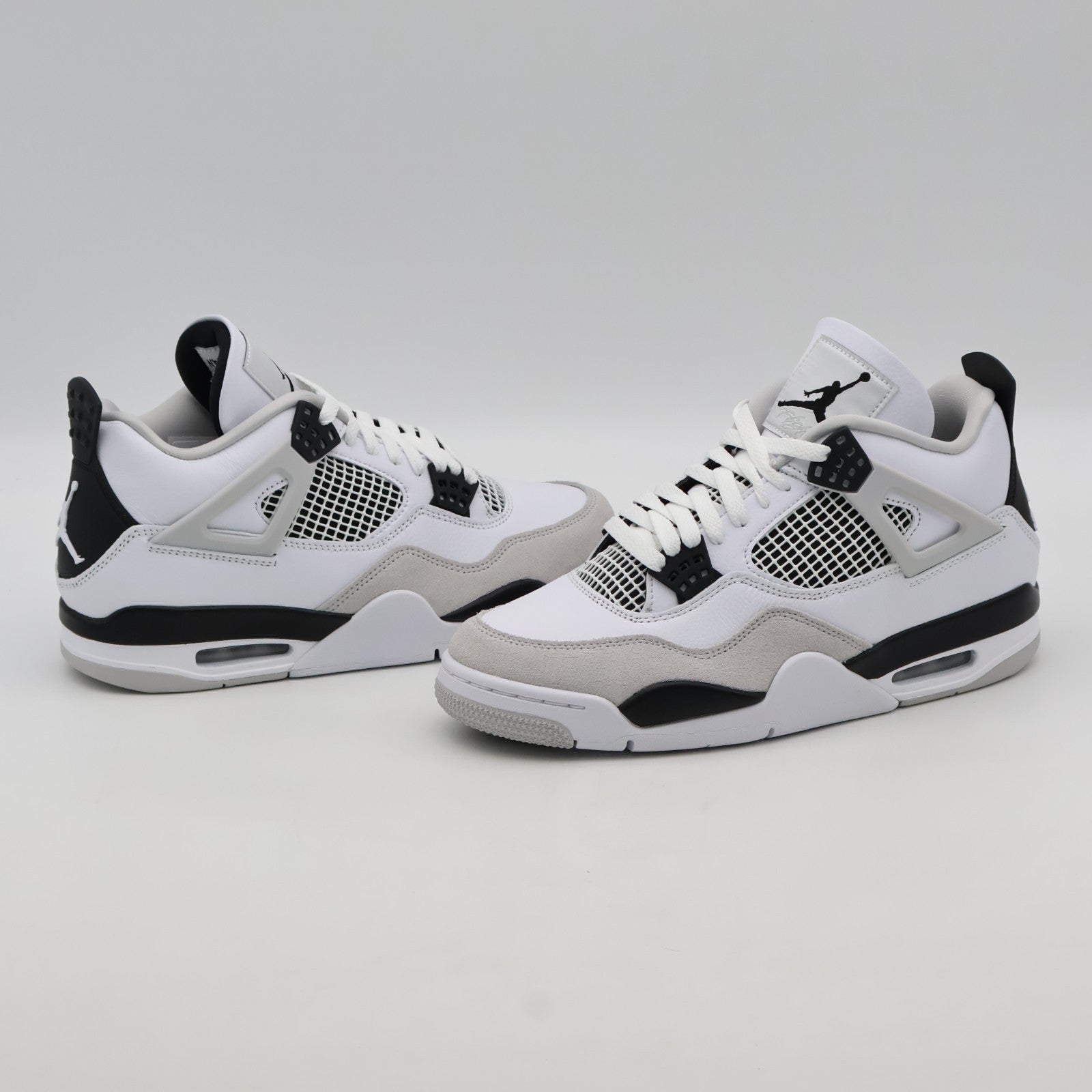DH6927-111 Nike Air Jordan 4 Military Black White Neutral Grey (Men's)