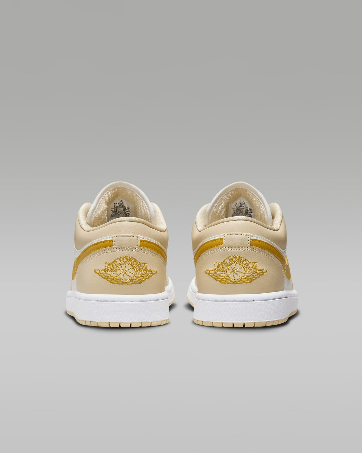DC0774-170 Nike Air Jordan 1 Low Sail Pale Vanilla White Yellow Ocher (Women's)