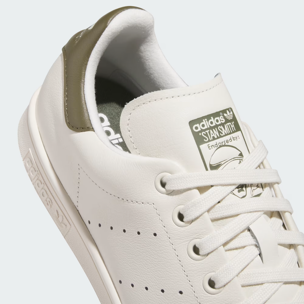 JH6156 adidas Stan Smith Golf Full Grain Leather Off White/Olive Strata (Men's)