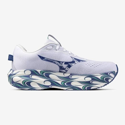 J1GU262382 Mizuno Wave Rider 30 "White/Blue/Sky Blue"