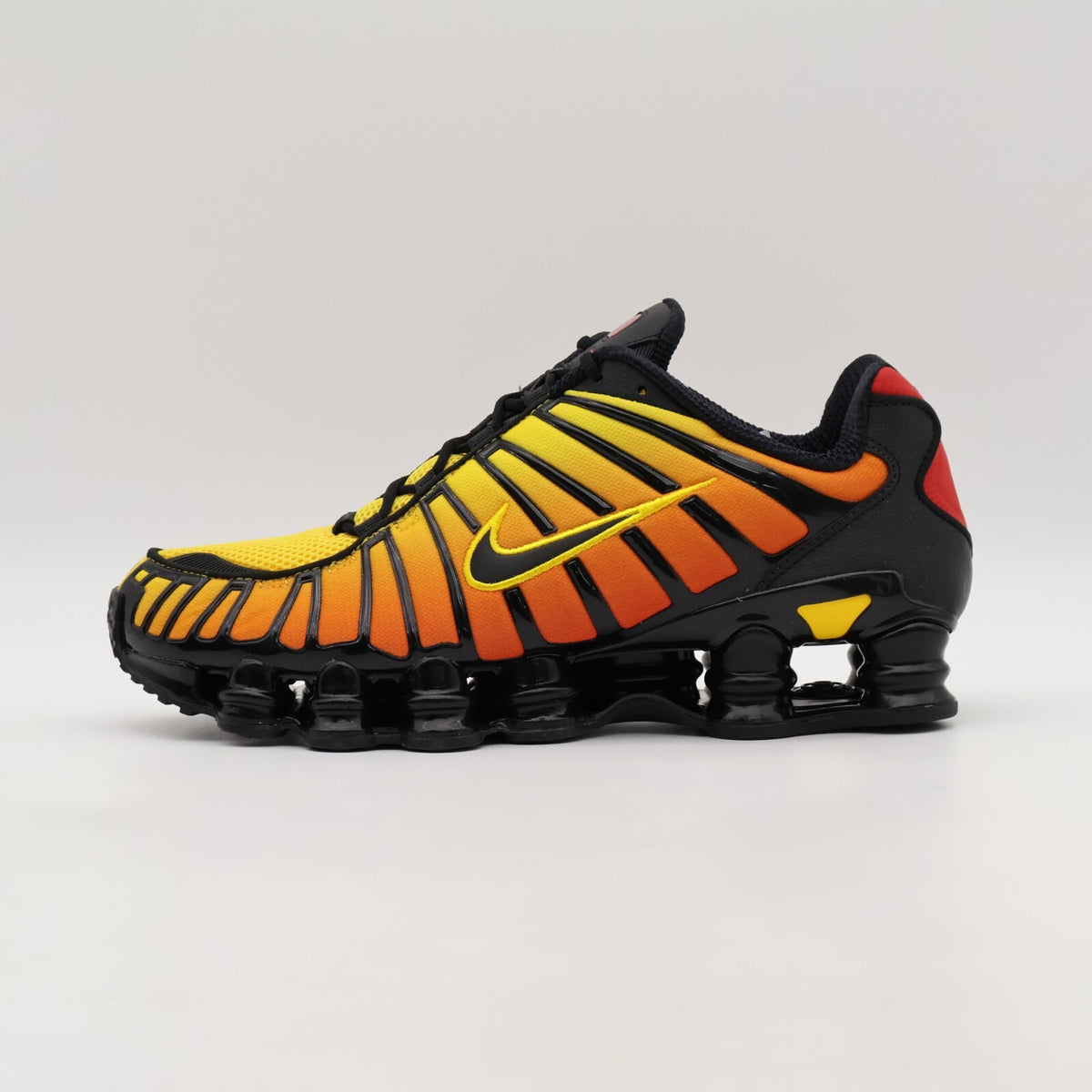 AV3595-004 Nike Shox TL Sunrise Black Amarillo University Red Yellow (Men's)