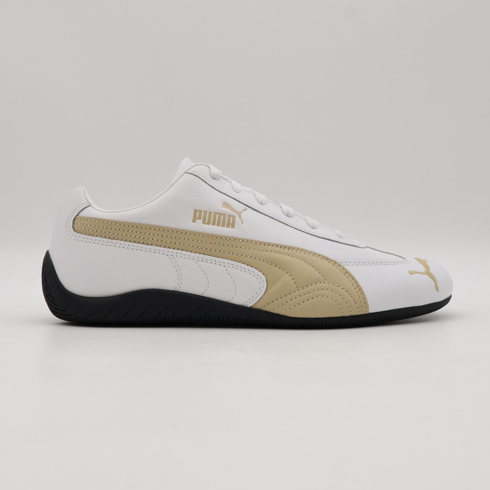 401603-01 Puma Speedcat Leather Puma White Toasted Almond (Men's)