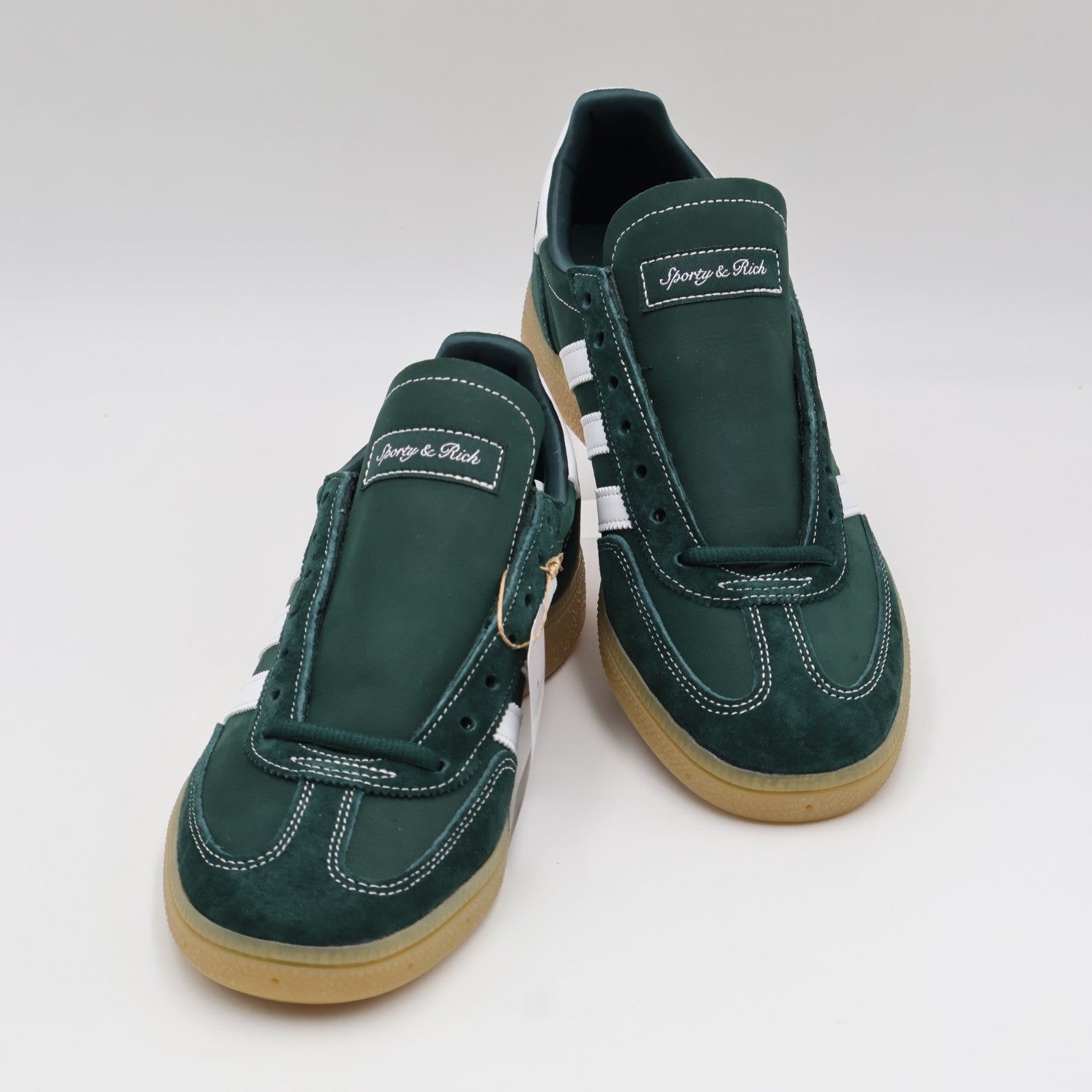JP7067 Sporty Rich adidas Originals Handball Spezial Dark Green (Men's)
