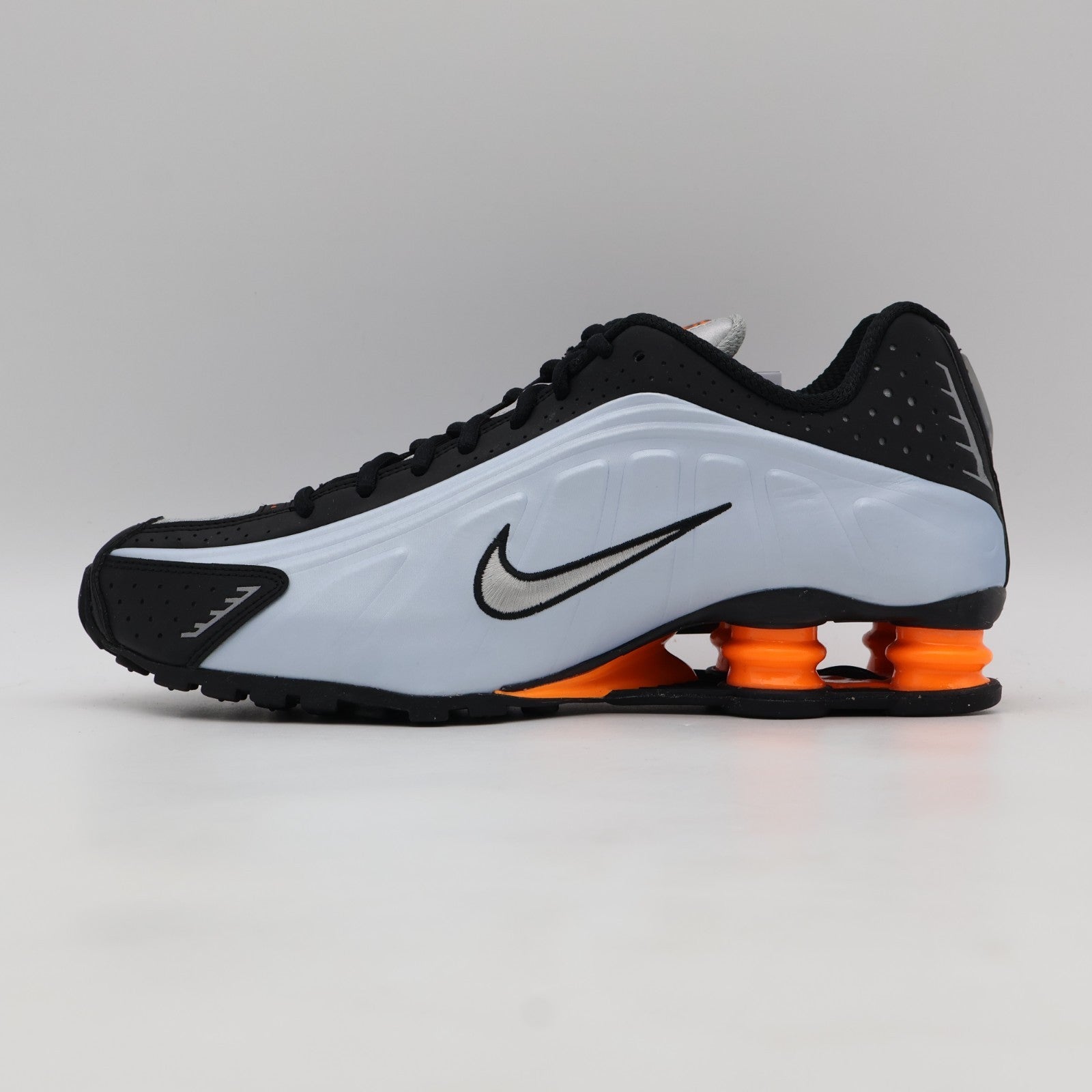 AR3565-401 Nike Shox R4 Blue Tint Total Orange Black Metallic Silver (Women's)
