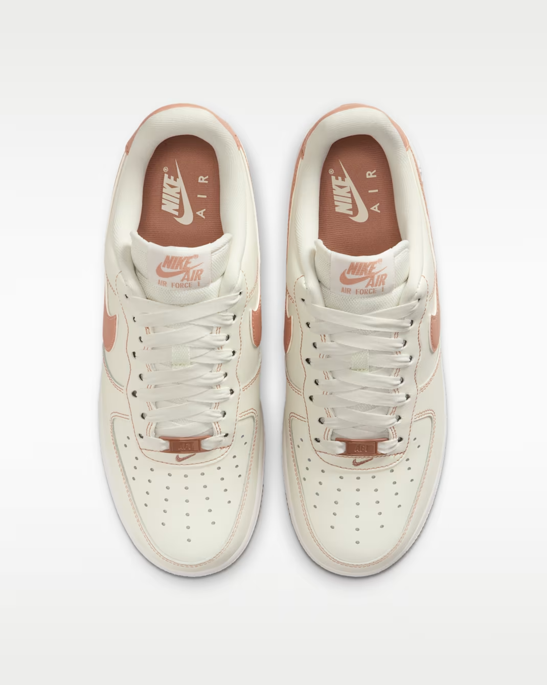 IQ9428-133 Nike Air Force 1 '07 Sail Rose Gold (Women's)