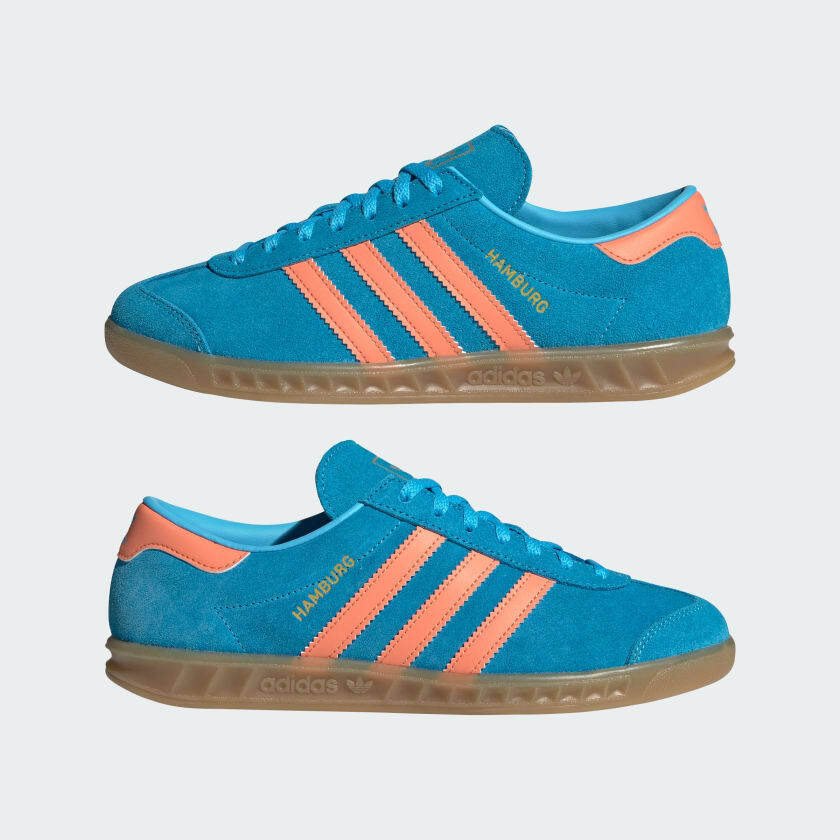 JS0682 adidas Originals Hamburg Sky Rush Semi Coral Gold Metallic (Women's)