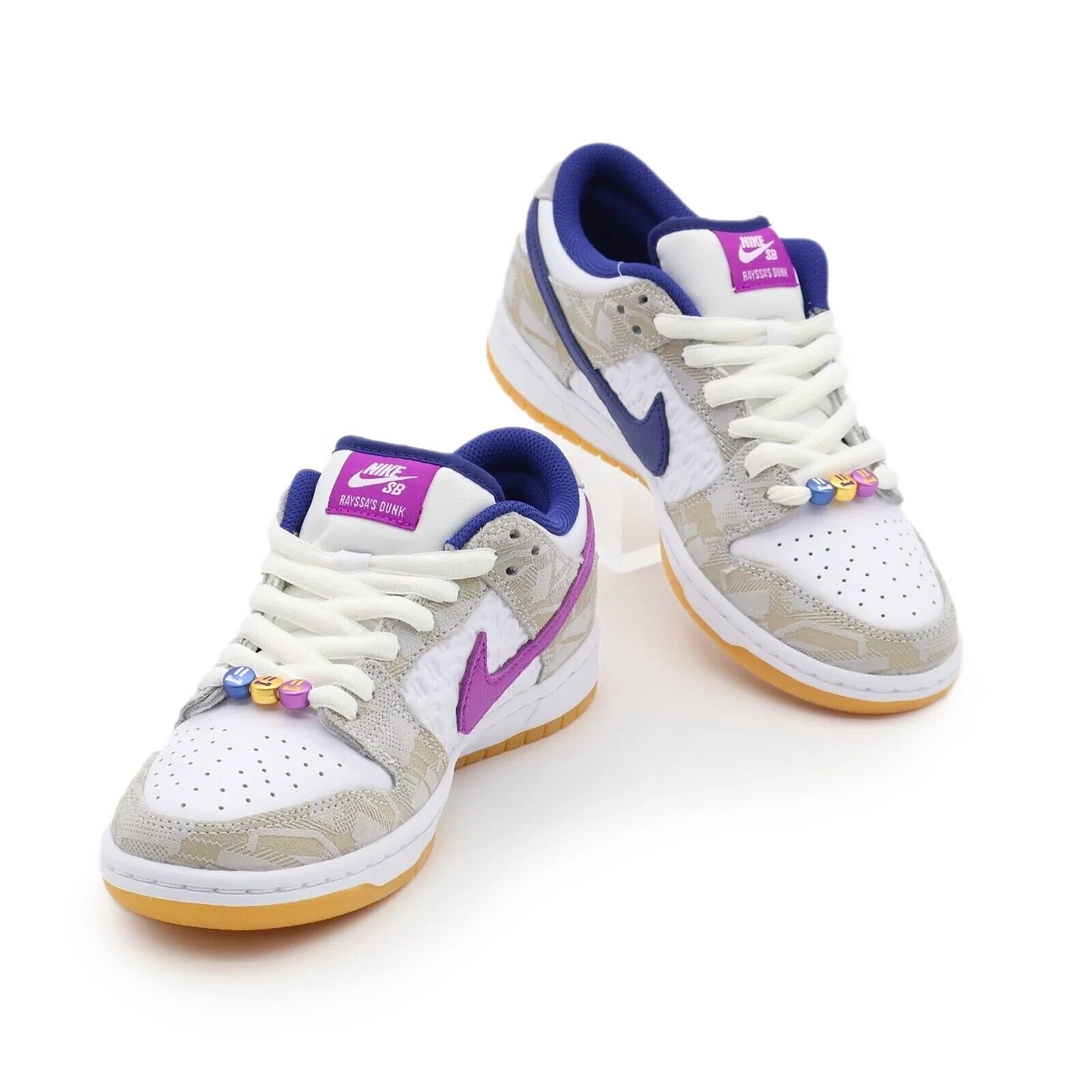 FZ5251-001 Rayssa Leal Nike SB Dunk Low PRM Pure Platinum Vivid Purple (Men's)