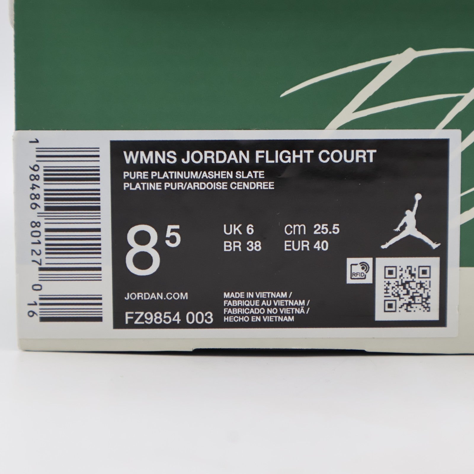 FZ9854-003 Nike Jordan Flight Court Pure Platinum Ghost Sail (Women's)