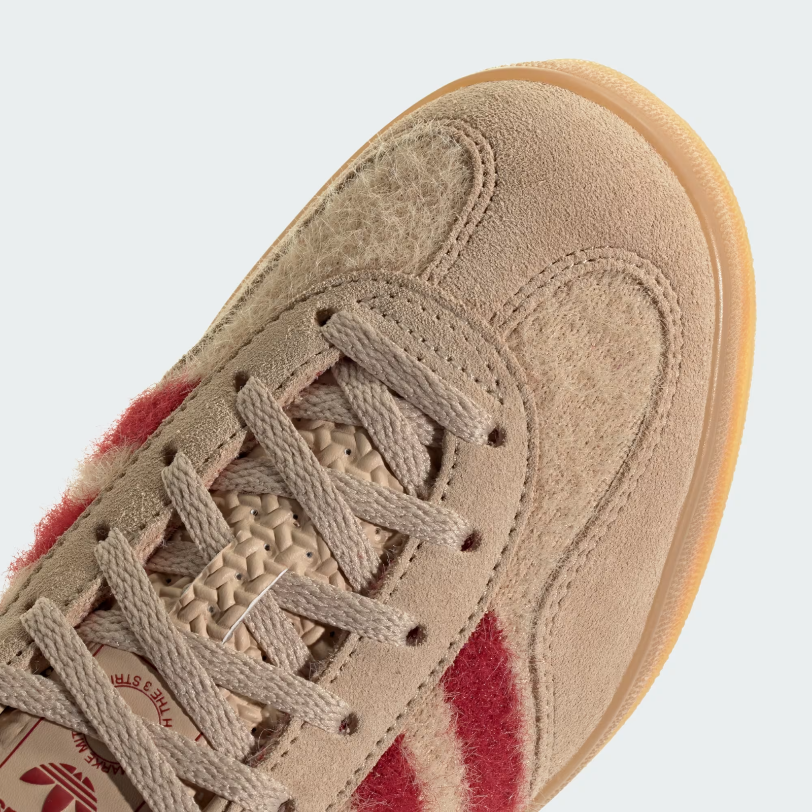 JP8341 adidas Originals Gazelle Indoor Magic Beige Team Victory Red Gum (Men's)