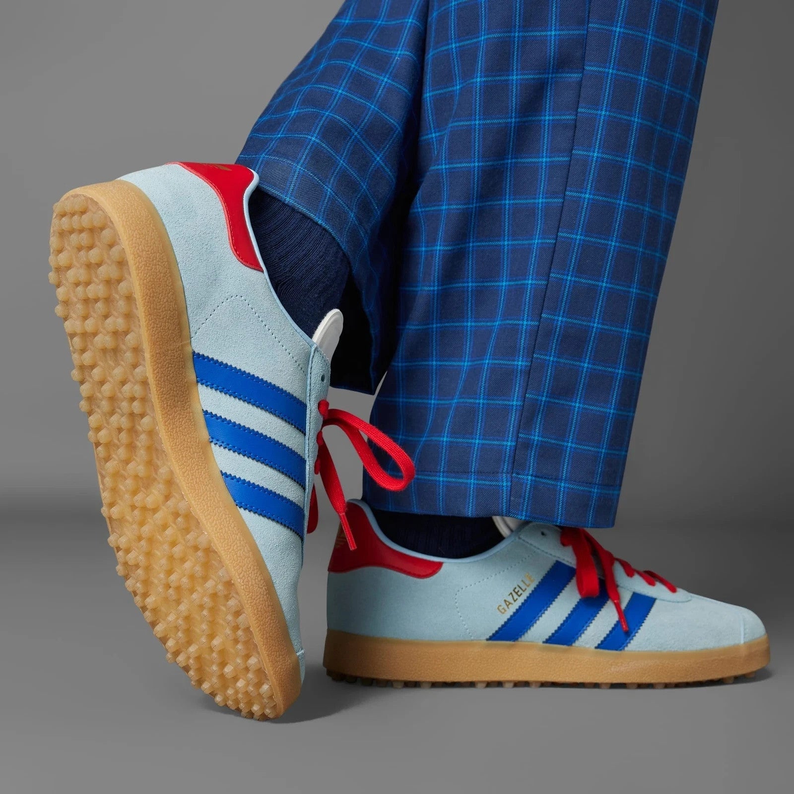 IH8553 adidas Originals Gazelle Spikeless Golf Clear Sky Royal Blue (Men's)