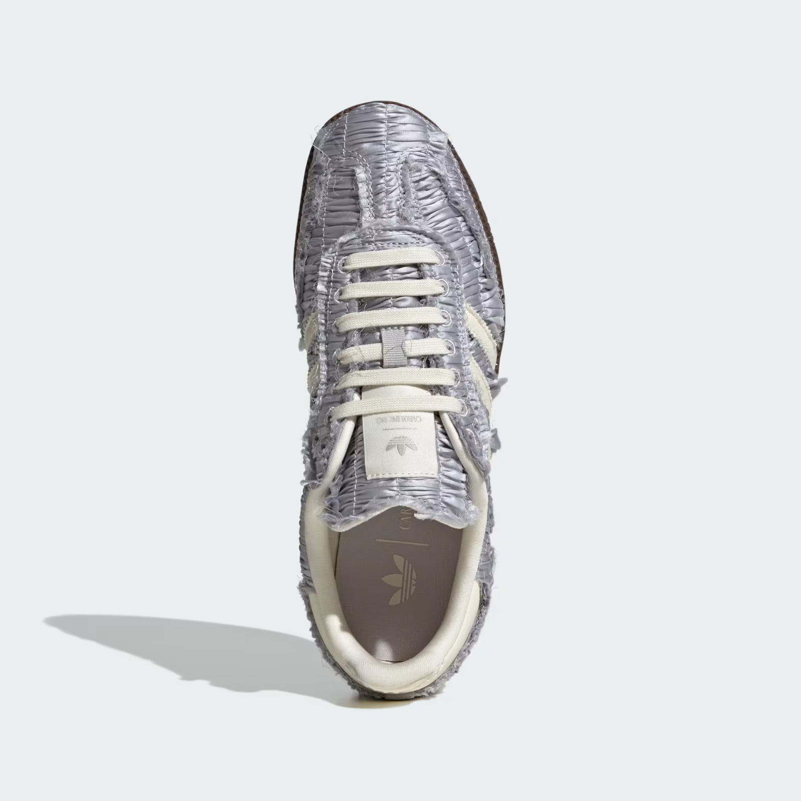 JP9283 Caroline Hu adidas Originals Samba Silver Metallic Cream White (Women's)