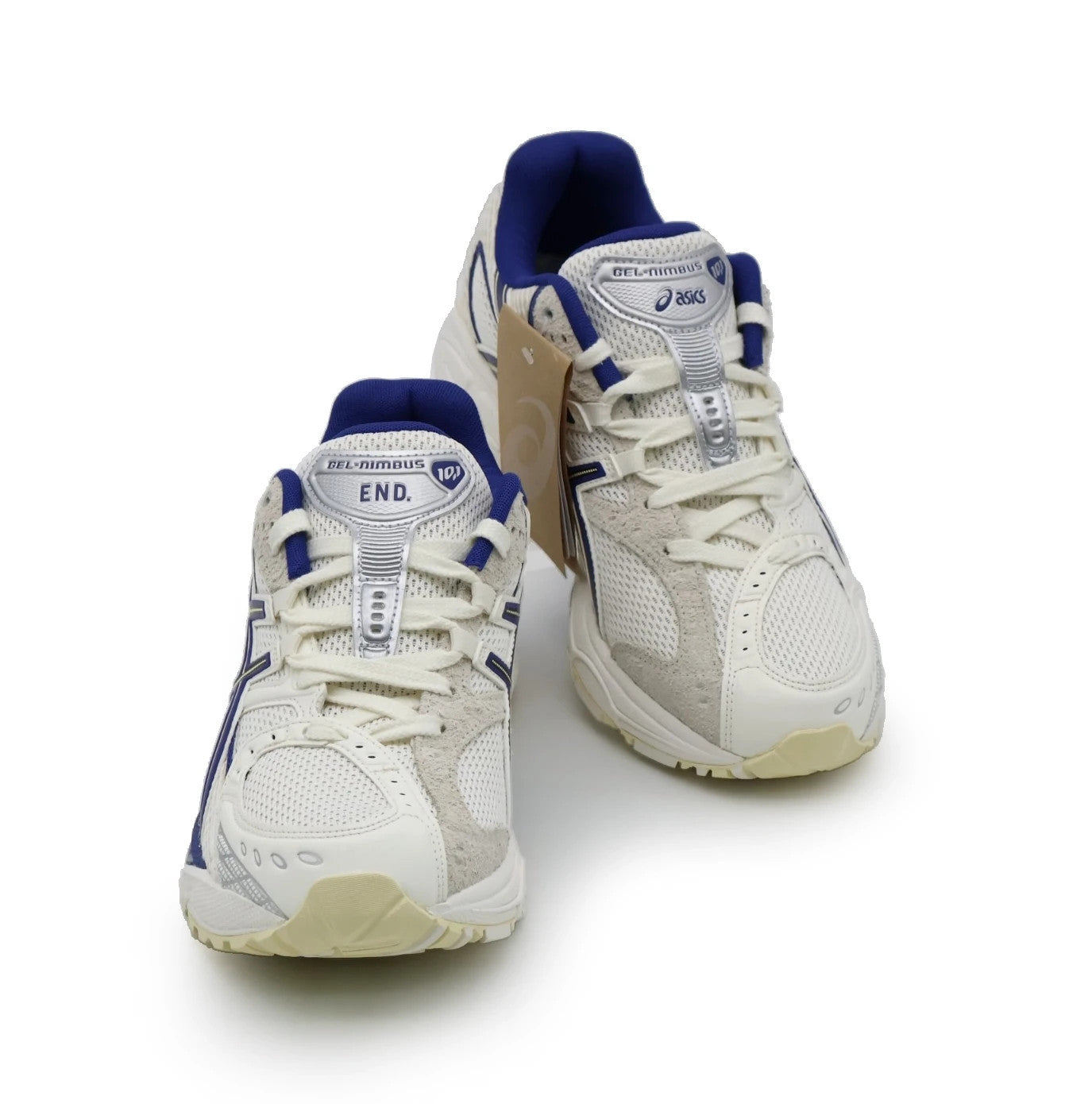 1203A875-250 END. Asics Gel-Nimbus 10.1 Snow White Sodalite Blue (Men's)