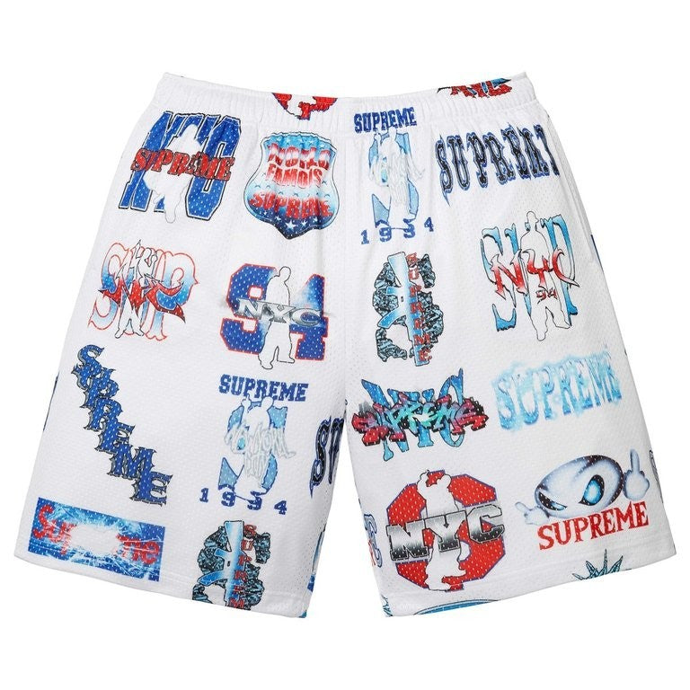 Supreme Flash Mesh Short White