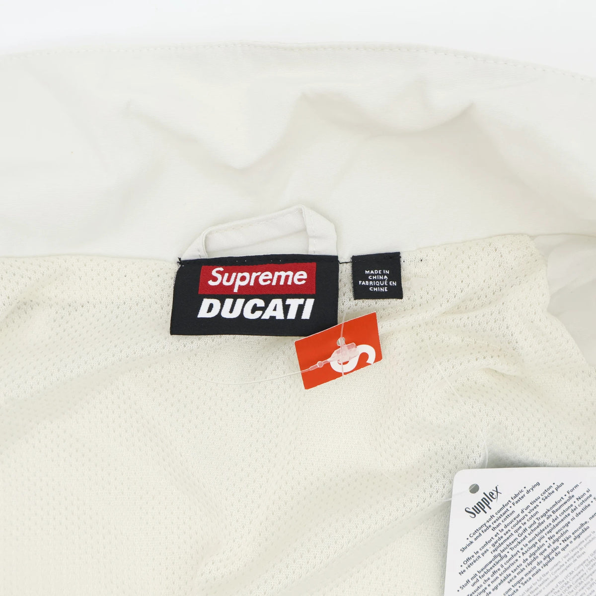 Supreme Ducati Track Jacket Light Grey