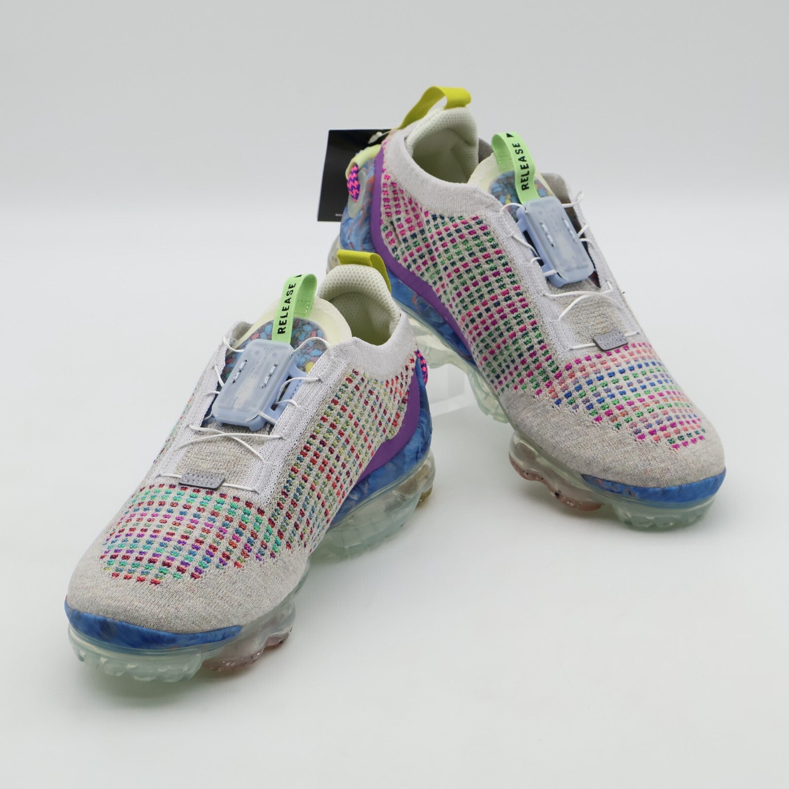 CJ6740-001 Nike Air Vapormax 2020 Flyknit Pure Platinum Multi Color Black (Men's