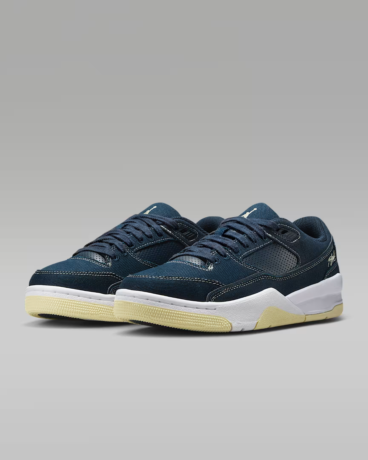 IH4489-451 Nike  Jordan Flight Court Obsidian White Alabaster (Women's)