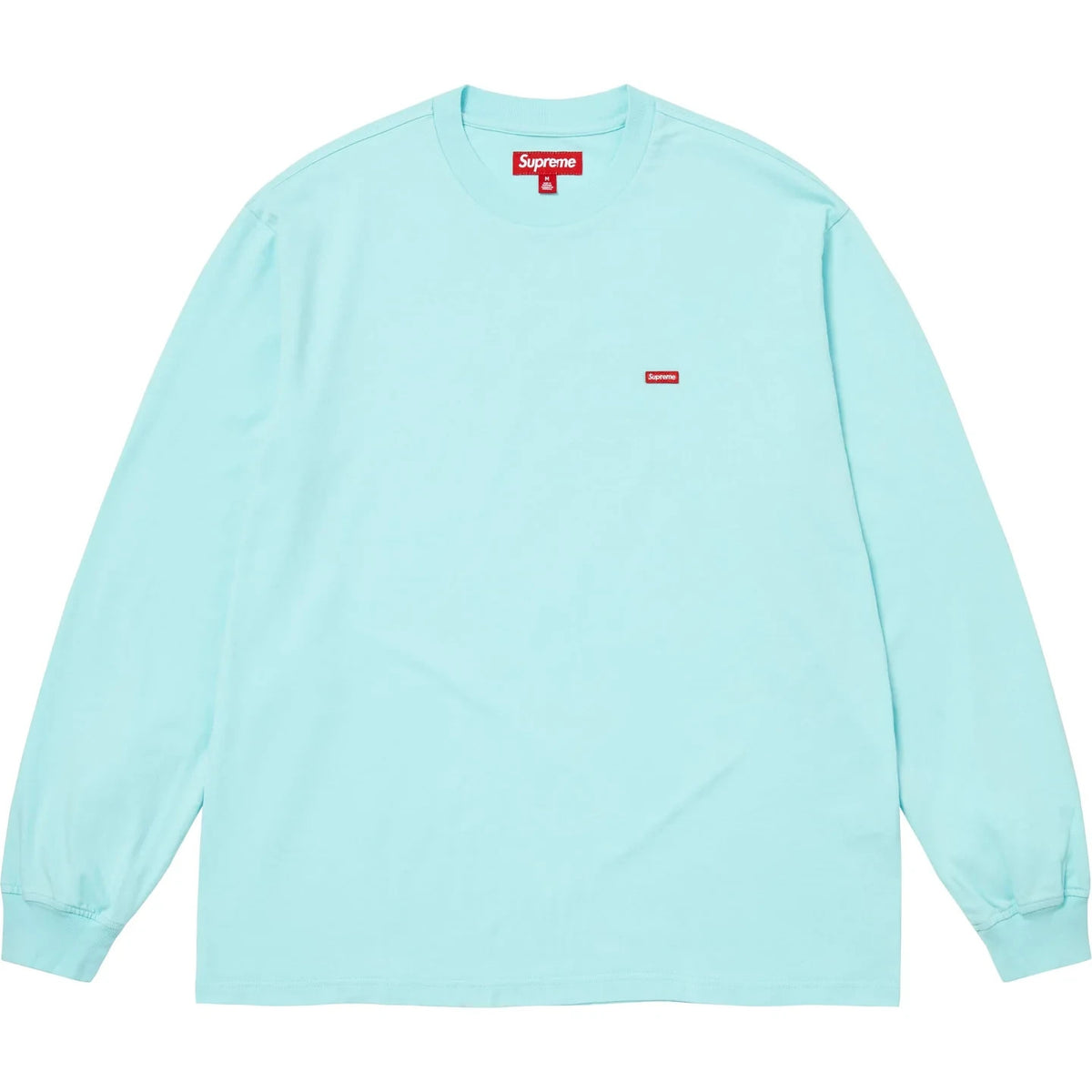 Supreme Small Box L/S Tee (26SS) Cyan