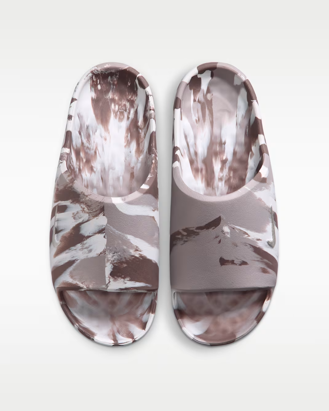 II7271-102 Nike Calm 2.0 Slide "Sail/Mink Brown" (Women's)