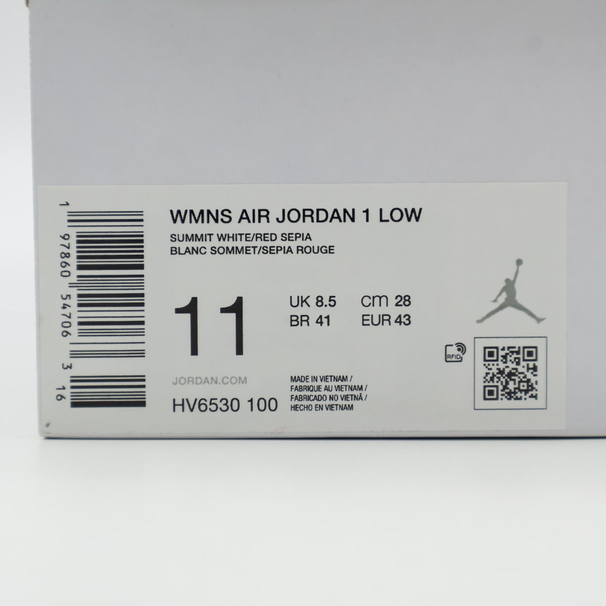 HV6530-100 Nike Air Jordan 1 Low Team Gold Desert Khaki Red Sepia (Women's)