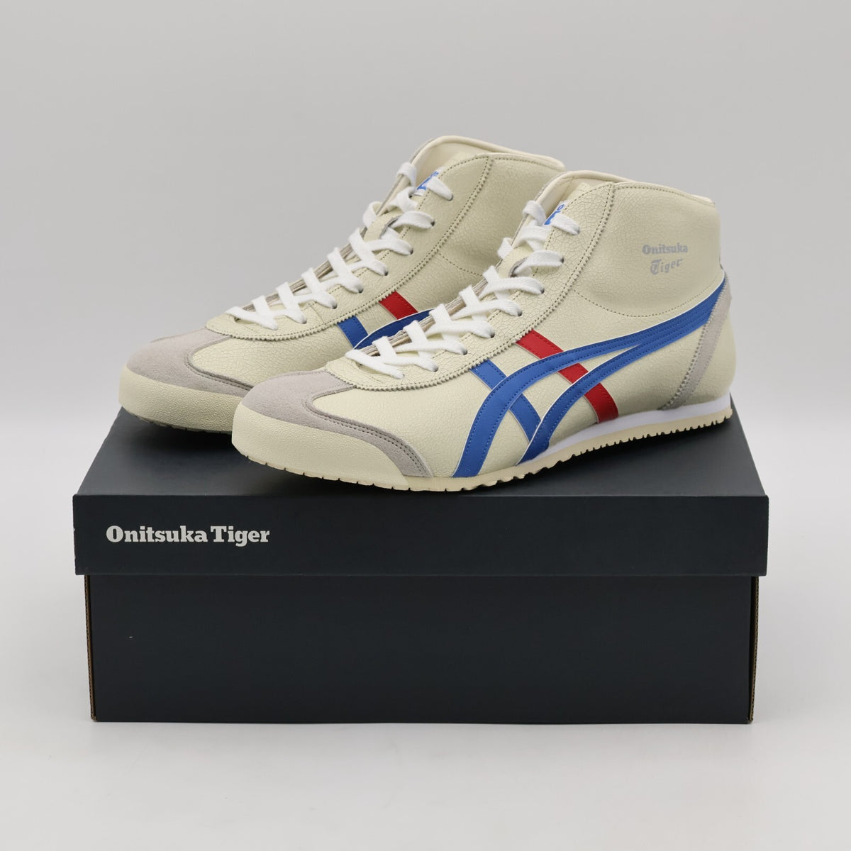 1183B577-102 Onitsuka Tiger Mexico Mid Runner White Blue (Men's)
