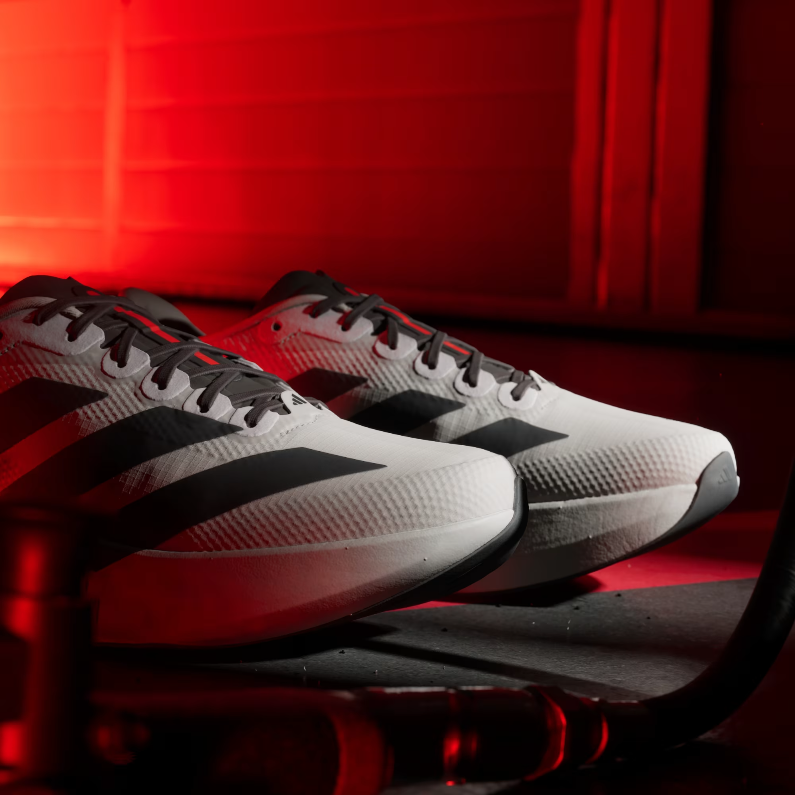 KJ3670 Audi Ã adidas Adizero EVO SL "Grey/Black/Red" (Men's)
