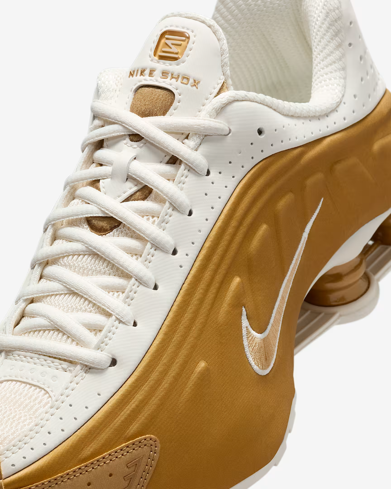 AR3565-010 Nike  Shox R4 Soft Pearl Metallic Gold (Women's)