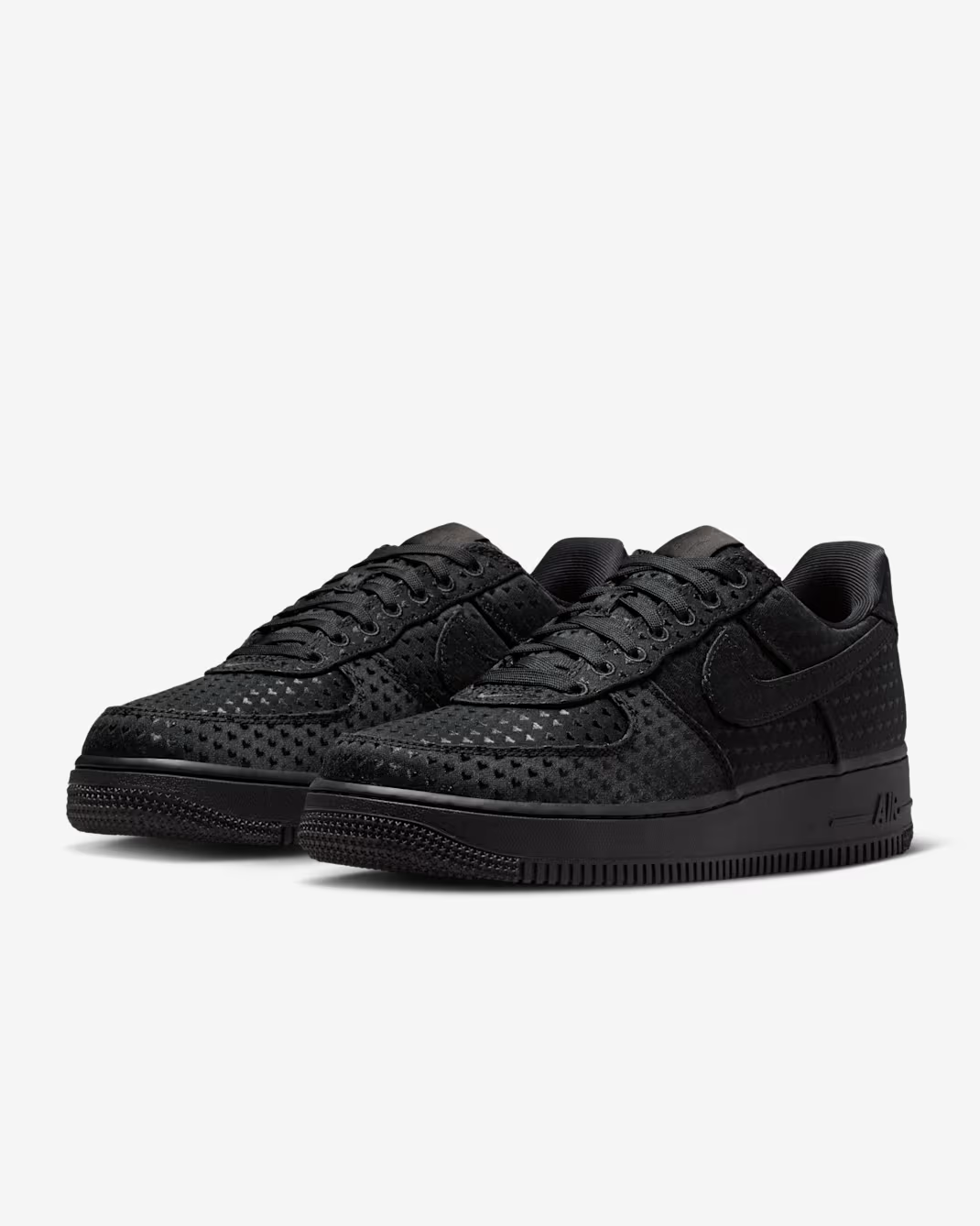 IQ9965-001 Nike Air Force 1 Low Valentineâs Day Triple Black (2026) (Women's)