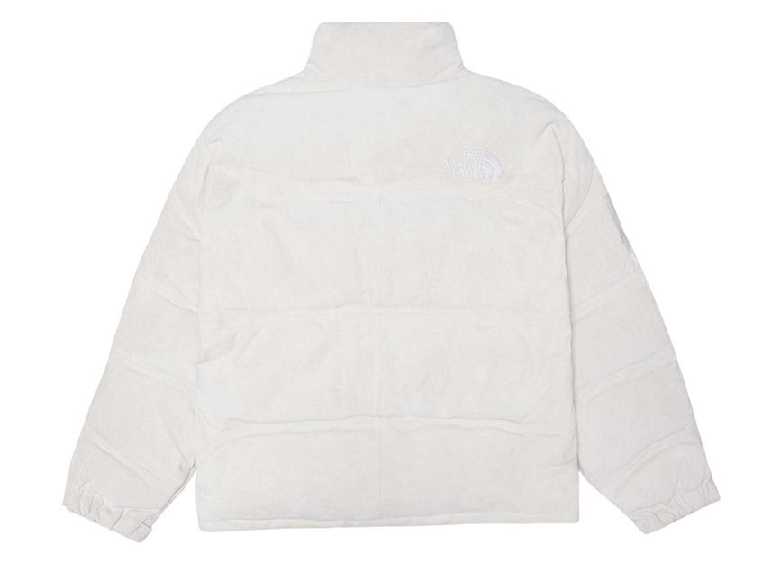 Supreme The North Face Suede Nuptse Jacket Stone