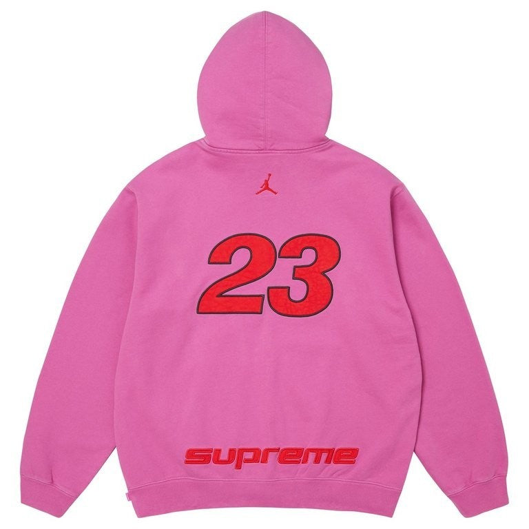 Supreme x Jordan Hooded Sweatshirt Pink