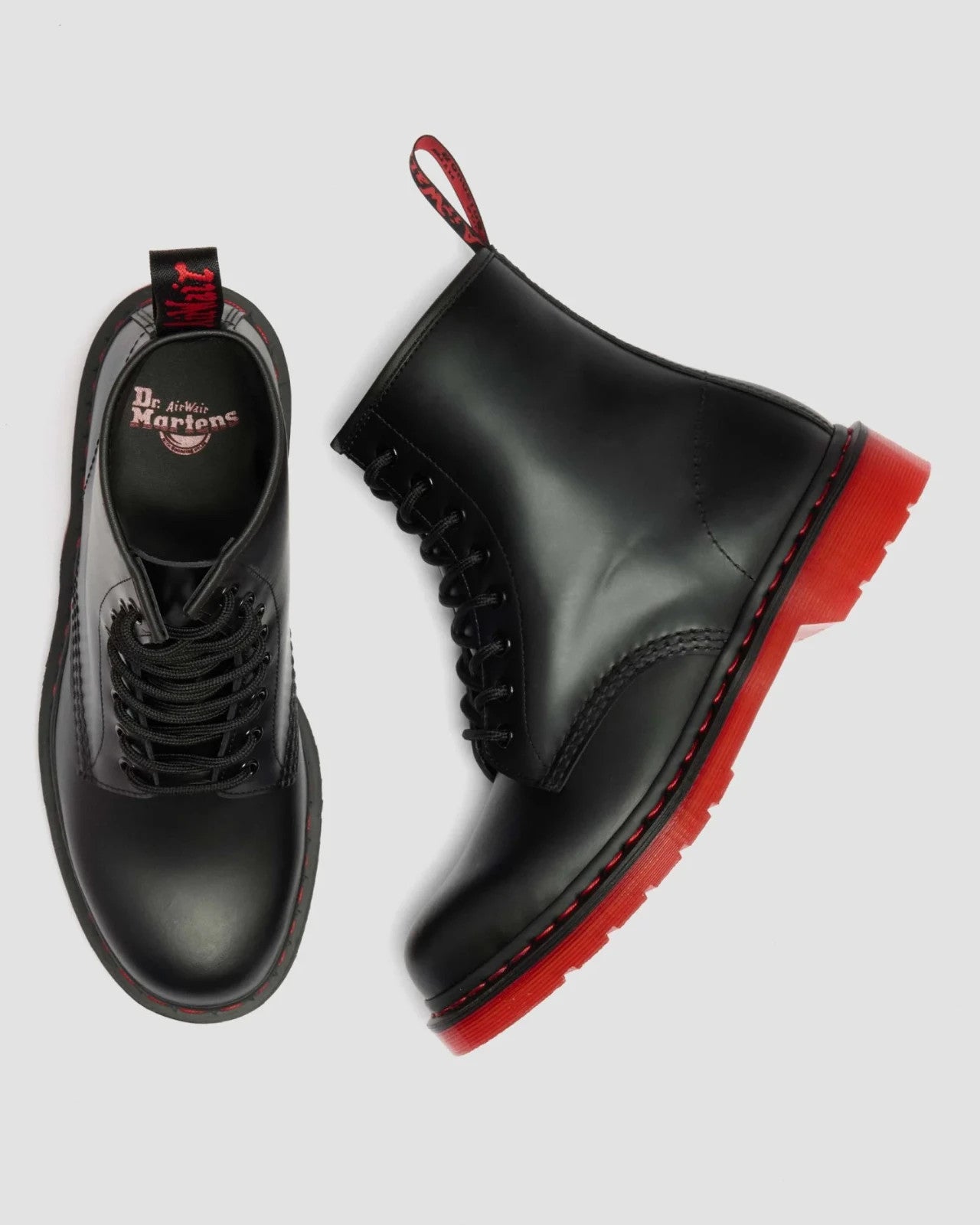 43421001 Dr.Martens 1460 Red Sole 2 8-Eye Boots Black (Japan Exclusive) (Men's)