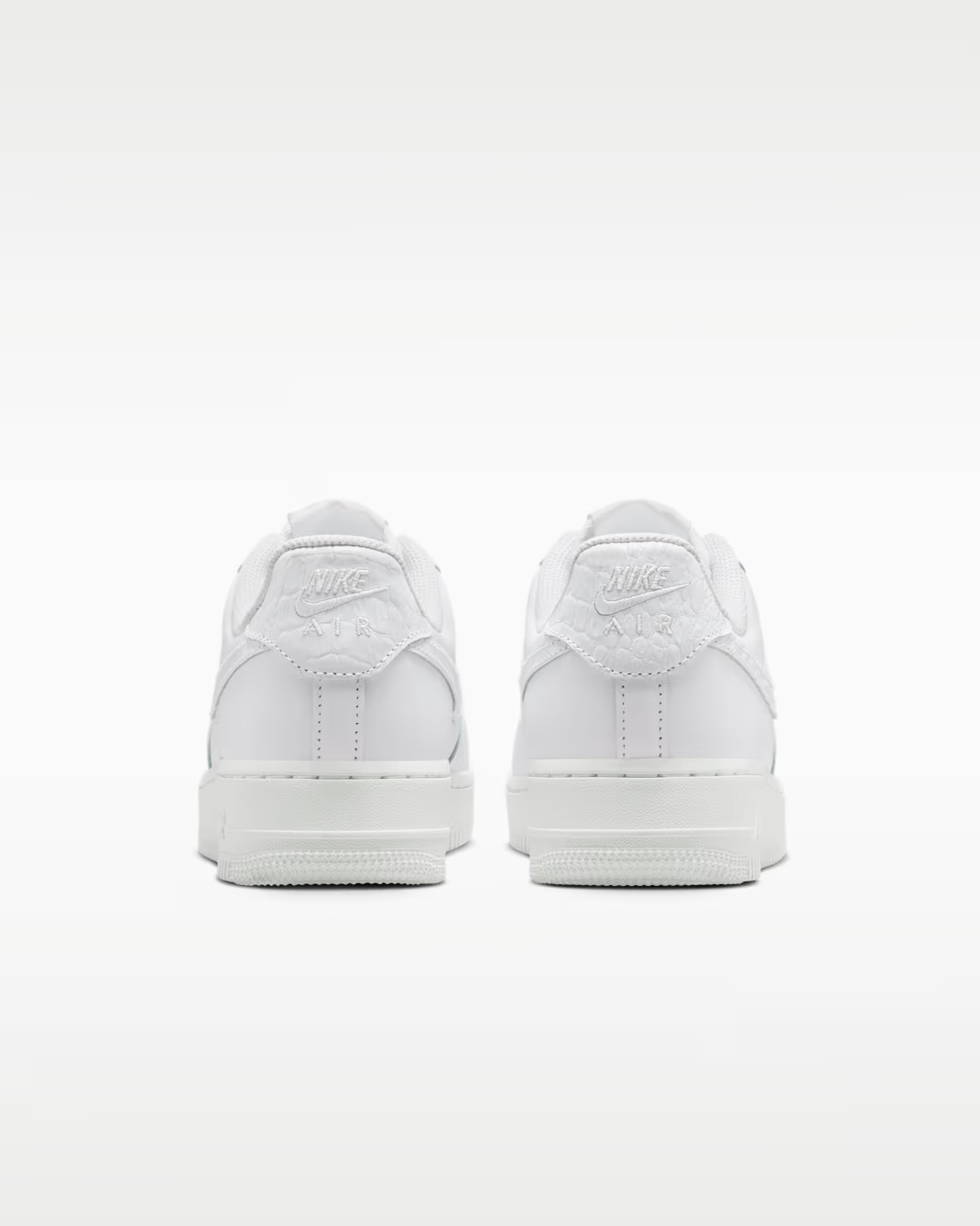 IO4837-100 Nike Air Force 1 Low Pebble Croc White (Women's)