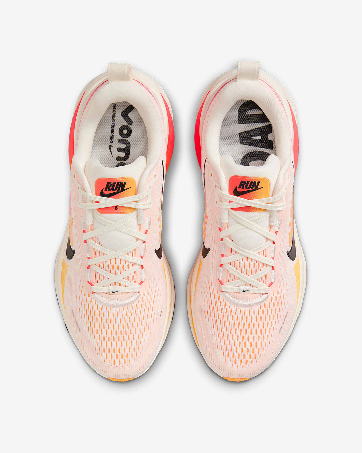 HM6804-100 Nike Vomero 18 Sail Bright Crimson Laser Orange Black (Women's)